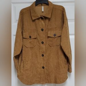 Zenana Corduroy Shacket/Camel
